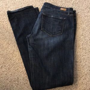 Paige premium denim low rise skinny jeans